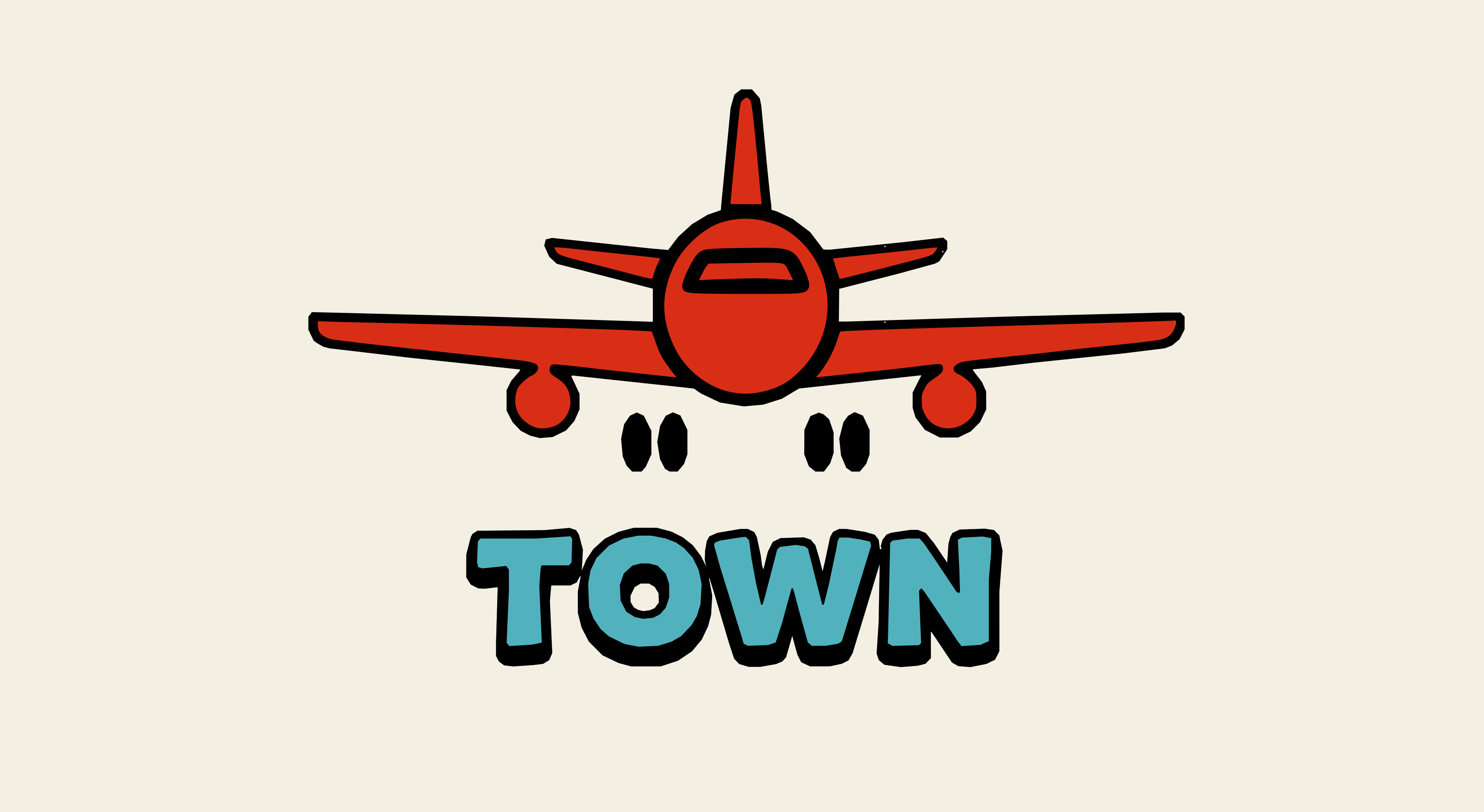 Original cartoon vector art logo of BRKDrip town theme apparel collection. Logo features a red plane with blue text underneath.